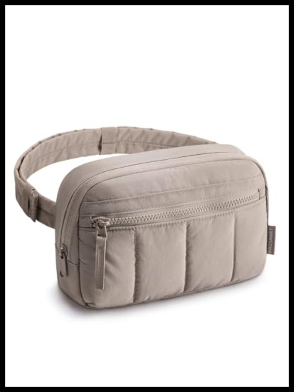 Quilted Puffy Nylon Belt Bag Fanny Pack Crossbody Waist Pack Travel